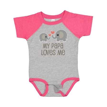 

Inktastic My Papa Loves Me Grandchild Gift Baby Boy or Baby Girl Bodysuit