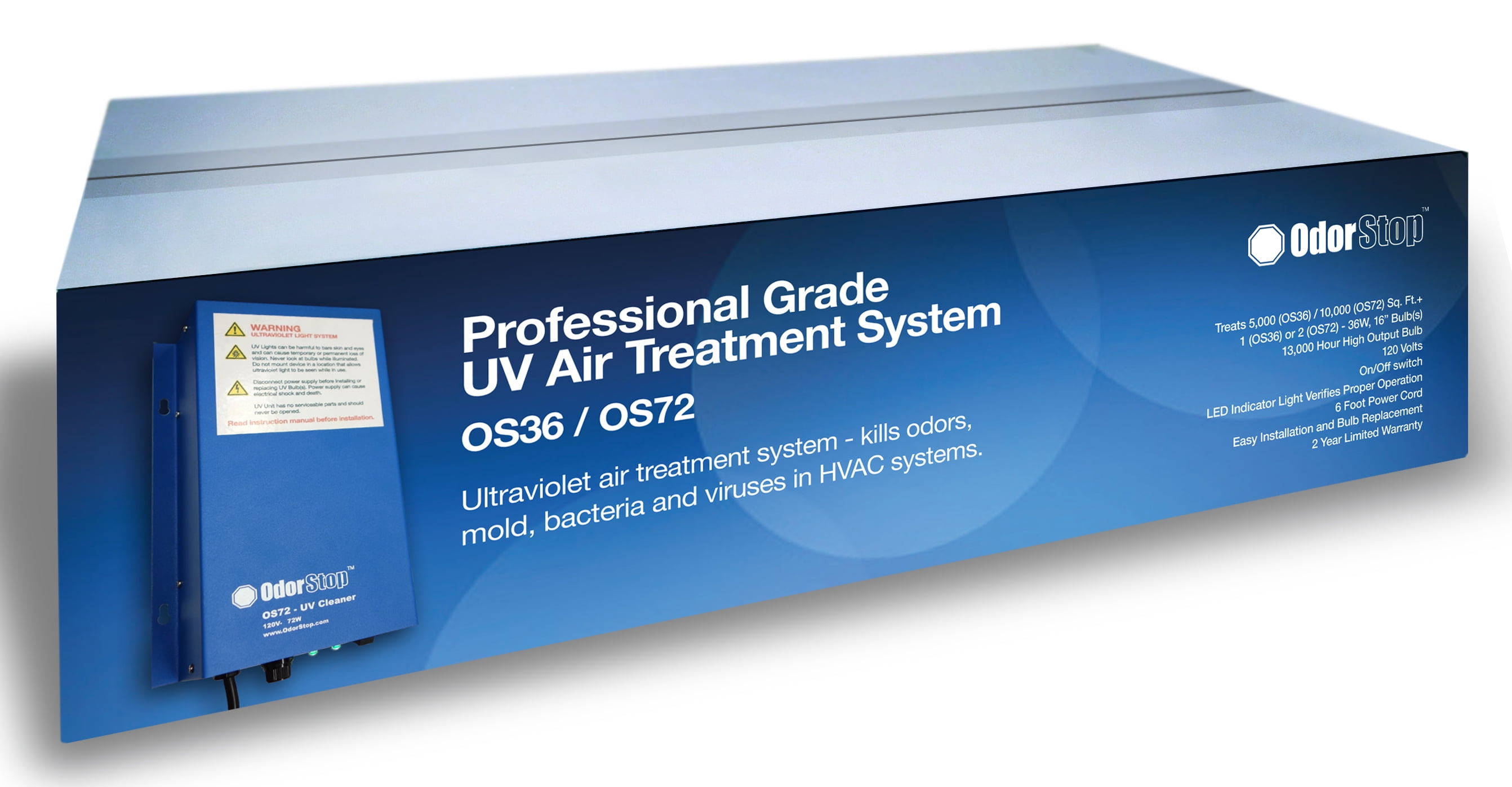 OdorStop UV Air Purifier OS36 36 Watt UV Air Purifier with 16" Bulb (OS36 w/ 16" Bulb