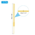 thumbnail image 2 of Uxcell 19cm Silicone Wrist Strap Lanyards, 10 Pcs Short Soft Lanyard Wristlet String Badge Lanyard, Yellow, 2 of 6