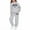 Light Gray, variant on WOYY Toddler Girls Tracksuit New York Print Hoodie Sweatpants Outfits, Sizes 3-4T
