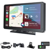 LULAION 7 Inch Wireless Portable Car Stereo – Apple CarPlay / Android Auto / Mirror Link / GPS / Bluetooth / Satellite Radio for SUV, Truck and Sedan