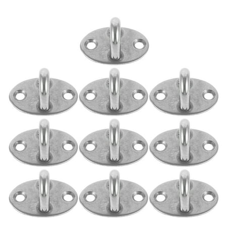 

Pingxizhi 10pcs Ceiling Hooks Pad Eyes Plate Stainless Steel Hanging Hooks For Suspension