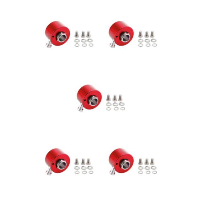 relayinert Moyeu à Dégagement Rapide Robuste et Durable pour Volant avec Bouton Rouge 56*46*35mm 5Ensemble