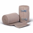 thumbnail image 1 of GETIT High Quality Elastic Bandage, Variable Adjustable Compression Compatible with Foot, Ankle, Knee, Leg, Arm & Body, Supports Injured Areas (5' Feet x 4" Inch), 1 of 5
