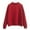Red, variant on ZyeKqe Sweatshirts for Women Long Sleeve Fall Shirts Crewneck Pullover Tops Solid ColorFall Fashion Top