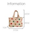 thumbnail image 1 of Bolsa de mano de lana de compras de gran capacidad para mujeres con puntos coloridos (B) Likrtyny Para Estrenar, 1 of 1