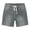 Gray, variant on Zynoxe Womens Jean Shorts with Pockets Casual Summer Solid Color Drawstring Waist Denim Shorts Straight Leg Button and Zipper Ladies Shorts S