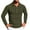 Army Green, variant on Jalioing Men's Collared Shirt Long Sleeve Button Golf Shirts Business Casual Ribbed Stretchy Pullover Tee