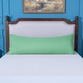 thumbnail image 3 of Ntbay Microfiber Ultra Soft Body Pillowcase with Envelope Closure, Wrinkle, Stain Resistant Body Pillow Cover, 20" x 54", Mint Green (Not Include Body Pillow), 3 of 5