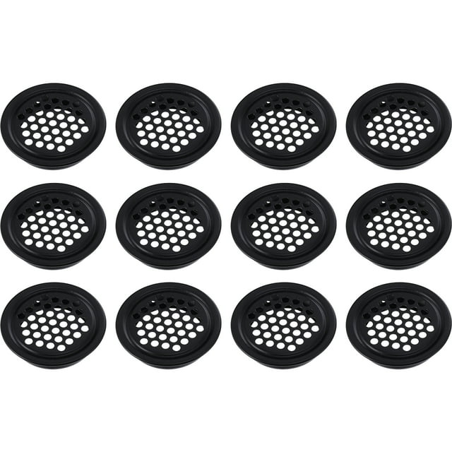 20 Pcs Évents Ronds en Métal pour Armoires Dissipation de Chaleur 4.3X4.3Cm Convertis en Pouces