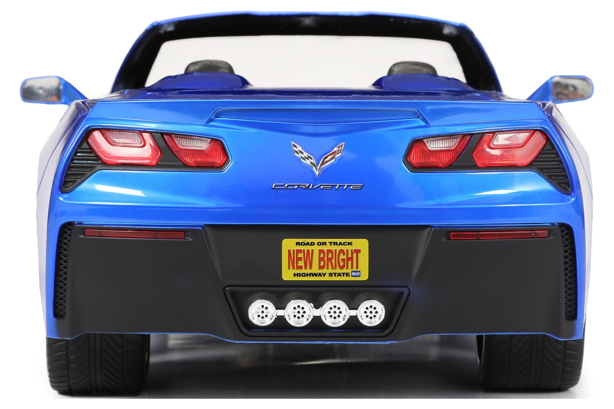 New Bright (1:8) Corvette Battery Radio Control Blue Sports Car, 60816U-B Child