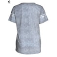 thumbnail image 4 of PULLIMORE Womens Casual Tie Dye Summer T-Shirt Colorblock Crew Neck Short Sleeve Tunic Tops Boho Loose Blouse (L, Gray）, 4 of 8