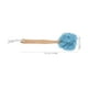 thumbnail image 2 of EeaseMX Esponja de baño de madera con mango largo, creativa, con forma de flor, color azul, 2 of 7
