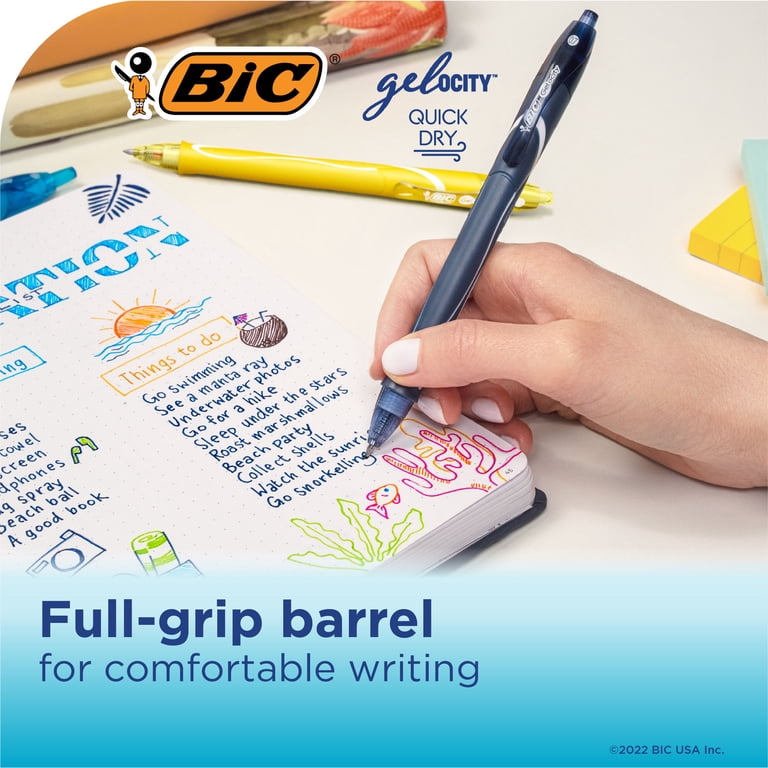 BIC Gelocity Quick Dry Gel Pens, Medium 0.7mm, Assorted, 16 Count photo 3