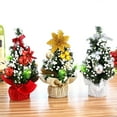 thumbnail image 2 of Artificial Christmas Trees, Desktop Christmas Tree Xmas Tree Baubles 20cm Gold, 2 of 6