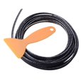 thumbnail image 2 of 5M Car Interior Door Gap Panel Edge Line Molding Trim Strip Decor Carbon Fiber, 2 of 6