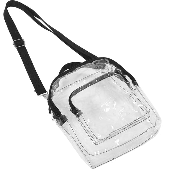 LITINKIMI Transparent PVC Crossbody Bag Assorted Color Trendy Clear Purse for Storage