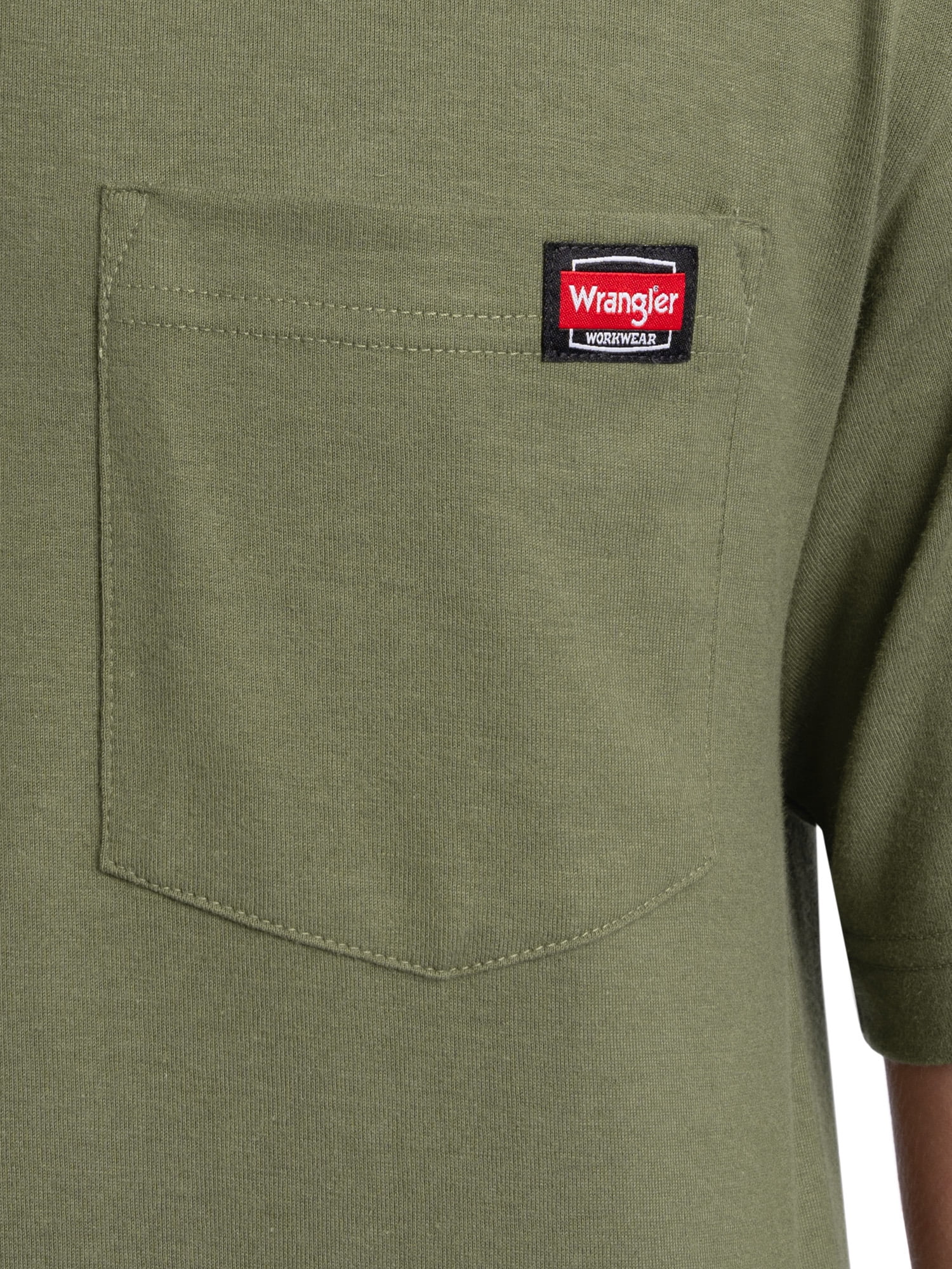 Wrangler Workwear Men's Short Sleeve Pocket T-Shirt, Sizes S-5XL and LT-4XLT (Men's, Big Men's, Tall Men's)