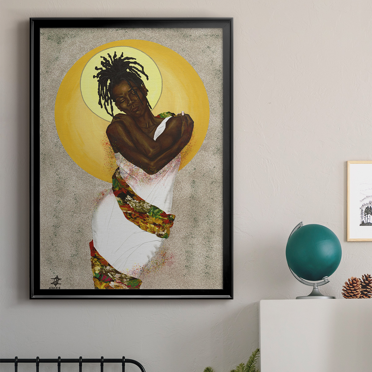 Her Love Premium Framed Print - Ready to Hang
