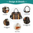 thumbnail image 3 of FORMRS Insulated Lunch Bag Unisex Large Capacity with Shoulder Strap, Orange Geometric, 3 of 6