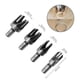 thumbnail image 3 of 8pcs Carbon Steel Wood Plug Cutter Set,1/4 3/8 1/2 5/8 Barrel Cork Tenon Hole Saw Cutting Tool-QJWL, 3 of 5