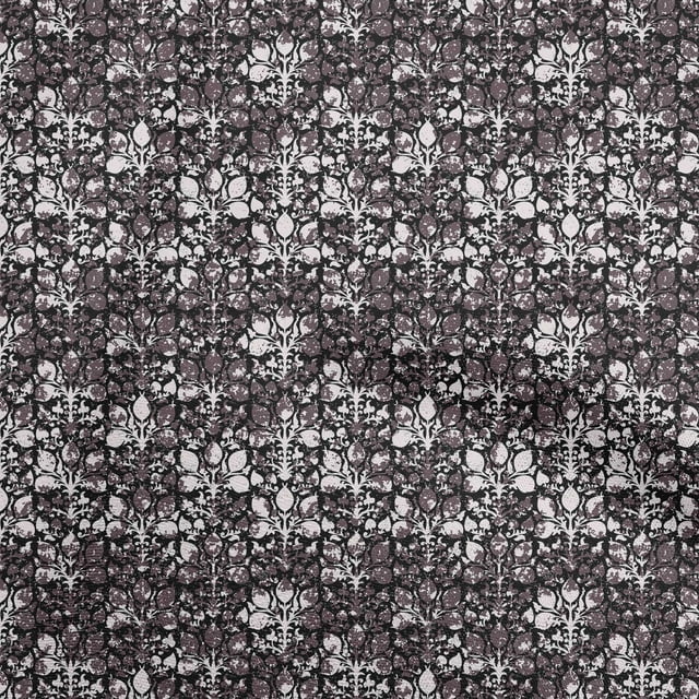 oneOone Viscose Jersey Black Fabric Block Craft Projects Decor Fabric Printed By The Yard 60 Inch Wide