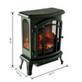 thumbnail image 5 of XBrand Electric Fireplace Stove, Indoor Portable Heater, LED Flame Effect, Temperature Control, 600W/1500W, 23.9" H, Black, 5 of 7