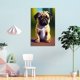 thumbnail image 4 of Pug Cuadro decorativo colgante - Arte de pared - Póster enmarcado - Decoración de pared - Regalos para familia, amigos y aficionados 20*30 cm, 4 of 6