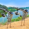 thumbnail image 4 of Spring Support Stand Outdoor Fishing Tools Fishing Rod Bracket Stainless Steel Fishing Rod Holder Support Fishing Rack, 4 of 8