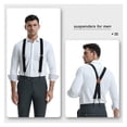 thumbnail image 6 of Qcwqmyl Adult Suspenders for Men with 4 Swivel Hooks Groomsmen Mens Work Suspenders Heavy Duty, 6 of 6