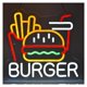 thumbnail image 1 of Burger Letrero De Neón Papas Fritas Luz Para Arte De La Pared Decoración Para Hamburguesa Comida Rápida Negocio Hogar Restaurante Iluminado 32cm×30cm, 1 of 8