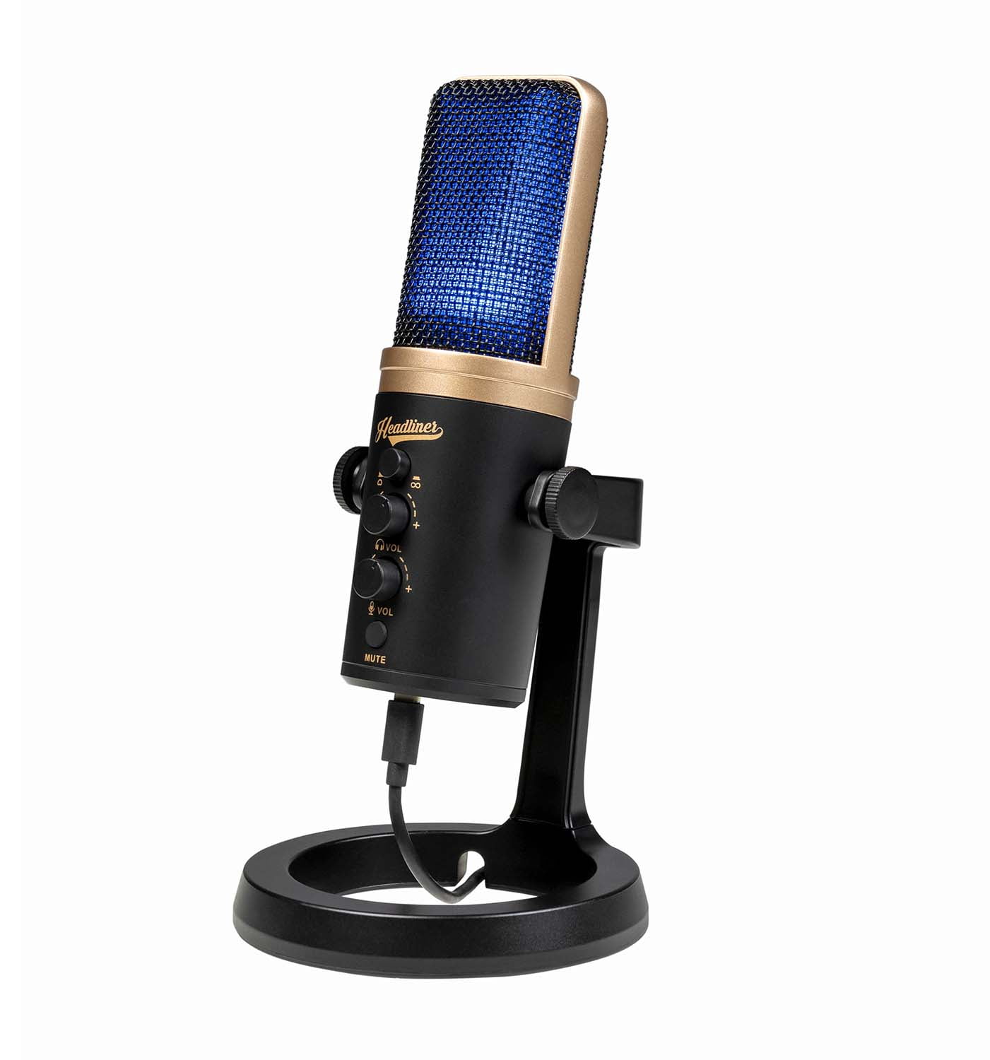 Headliner Roxy Stereo USB Microphone with Dual Condenser Capsules for Mac, PC, iOS and Android