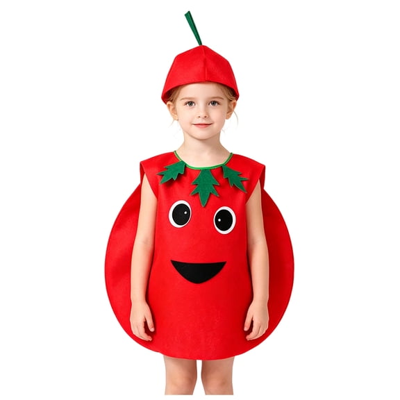 RFQWOVSR Boys' Halloween Fruit Costume Set with Hat for Party and Dress-Up