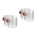thumbnail image 3 of Masteelf 2pcs Glass Espresso Cup with Wood Handle Milk Measuring Cup Clear Jug for Coffee Carafe Cream Pitcher Melting for Chocolate Candy Butter 90ml, 3 of 8