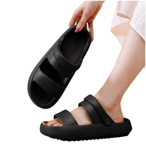 Flywake Sandal Women's Men's Slippers Open Toe Super Soft Plantar Fasciitis  Feet Sandal with Belt Lightweight Platform Sandals gift on clearance 