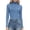 Blue, variant on Zeagoo Women's Turtleneck Long Sleeve Tops Lightweight Base Layer T-Shirts Solid Slim Fit Thermal Top
