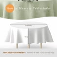 thumbnail image 4 of Round Linen Tablecloth 65'' DIA - 100% Pure European Flax Table Cloth - Sage, 4 of 5