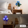 thumbnail image 6 of Blue Rose Flower Lamp for Womens Gifts, Flower Night Light for Relaxation and Serenity, Womens Her Mom Wife Girlfriend Friends for Valentines Christmas Day Anniversary Birthday Gifts (Blue), 6 of 14