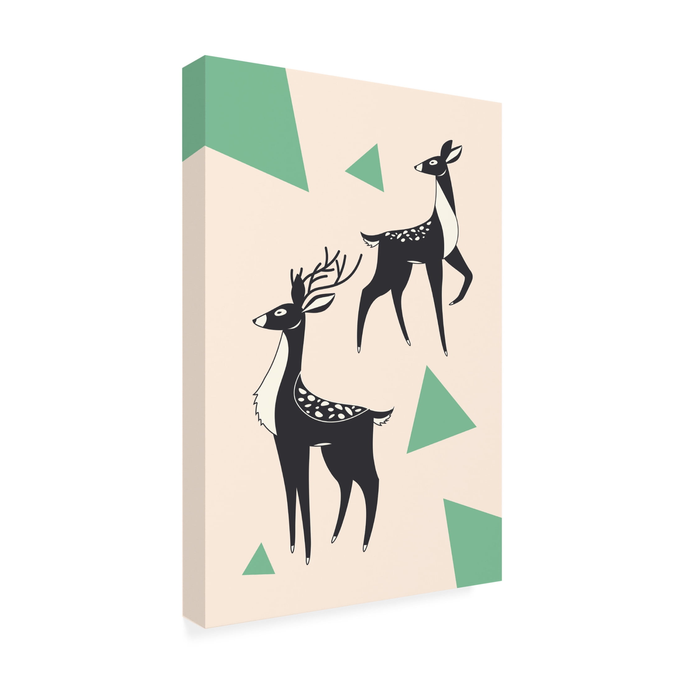 Trademark Fine Art jay stanley  Abstract Deer 2 Canvas Wall Art