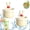 White, variant on Cactus Sink Strainer Basket,Press-To-Dump Kitchen Sink Filter Basket,3 Inch Food Residue Collector With One-Press Lifting Stopper,Multifunctional Waste Catcher For Home (Green)