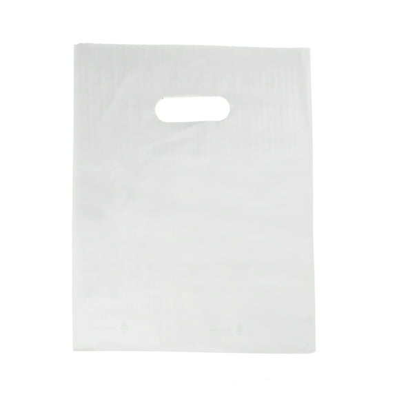 SSWBasics Small Low Density White Merchandise Bags - 9”W x 12”H - Case of 1000 - White