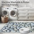 thumbnail image 5 of ODIKA 5'x7' Machine Washable Non-Slip Area Rug, Quick Absorb Shower Pebble Design Floor High Traffic Rug, Gray, 102862, 5 of 7