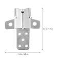 thumbnail image 2 of UPGRATOR Bike Foot Peg 2Pcs Metal Silver Shock-absorbing Foldable For Motorcycle Use, 2 of 8
