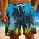 thumbnail image 1 of Puntoco Pantalones Cortos Con Estampado Hawaiano Para Hombre, Pantalones Cortos Con Bolsillo Y Cordón, Color Xl, 1 of 9