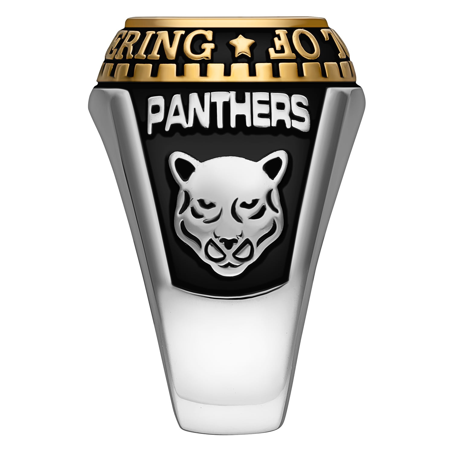 Order Now for 2025 Graduation, Freestyle Men's Rose Silver Birthstone Class Ring Sterling Silver, Personalized, High School or College Graduation