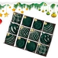 thumbnail image 5 of Velvet Christmas Ornaments, 12Pcs 2.3 Inch Red Green Flocked Balls, Shatterproof Tree Decor, Coordinated Hanging Accents, Luxury Holiday Collection, 5 of 7