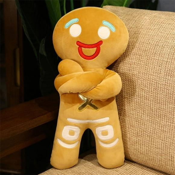 Gingerbread Man Christmas Plush Toy,Cookie Plush Doll, 30cm Gingerbread Gingy Plush Stuffed Toys for Children's Birthday Gift