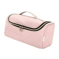 thumbnail image 4 of Hair Curler Storage Bag for Dryer Styling Accessory Organizer with Hook Travel Case Curling Brush Holder Curling Barrels Case Bathroom Pink, 4 of 7