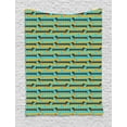 thumbnail image 1 of Dogs Tapestry, Vertically Striped Blue Background with Bedger Dogs Dachsund Puppies, Wall Hanging for Bedroom Living Room Dorm Decor, 60W X 80L Inches, Pale Blue Brown and Orange, by Ambesonne, 1 of 2
