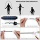 thumbnail image 3 of Cuerdas para saltar deportivas, cuerda para saltar con velocidad ajustable, longitud 3M, cuerda para saltar con asas antideslizantes, cuerda para saltar ideal para fitness y entrenamiento (azul) JM, 3 of 5